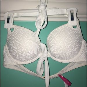 Victoria's Secret White Bathing Suit Top